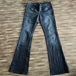 Just Black Blue Boot Leg Jeans Size 27